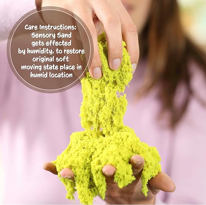 Sensory Sand Yellow Sand 5 Pounds Bulk Yellow Color Sand for Kids