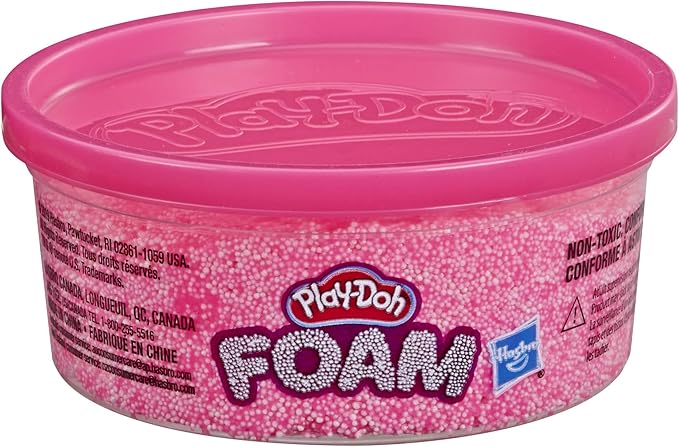 Play-Doh Foam Pink Single Can of Non-Toxic Modeling Foam for Kids 3 Years & Up