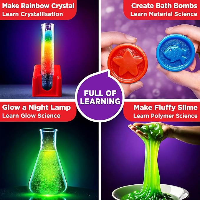 Doctor Jupiter Science Kit for Kids Ages 8-9-10-11-12-13-14| Christmas, Birthday Gift Ideas for Boys & Girls 8+ Years Old | STEM Toy with 135+ Experiments| Learning & Educational Kits