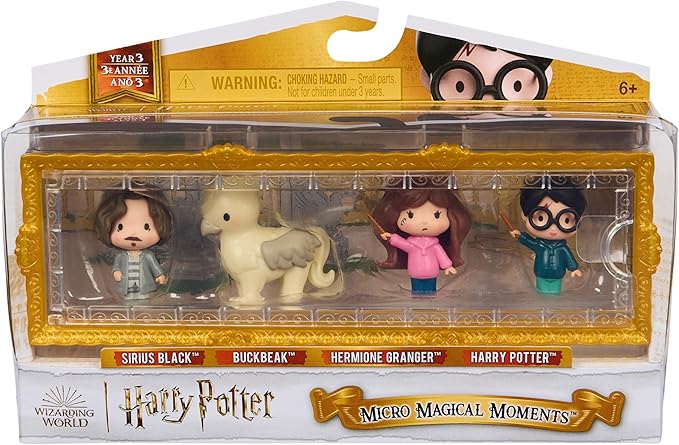 Wizarding World Harry Potter, Micro Magical Moments Prisoner of Azkaban Rescue Set with 4 Mini Figures & Display Case, Kids Toys for Ages 6 and up