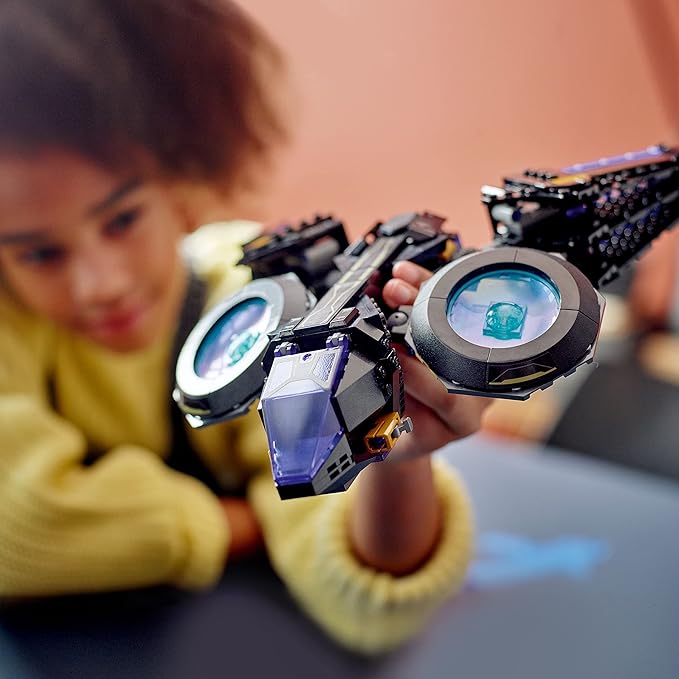 LEGO Marvel Shuri's Sunbird, Black Panther Aircraft Buildable Toy Vehicle for Kids, 76211 Wakanda Forever Set, Avengers Superheroes Gift Idea