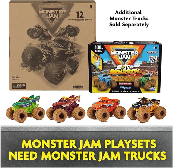 Monster Jam, Dueling Dragon Playset with Exclusive 1:64 Scale Dragon Monster Truck, Kids Toys for Boys Ages 3 and up