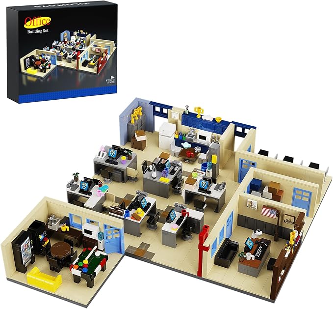 The 99th Precinct 4th Floor Building Set, Office Building Blocks Toy Compatible with Lego for Adults Boys Girls Aged 6+, Gift for TV Fans Collectible Merchandise (1313 Pieces)