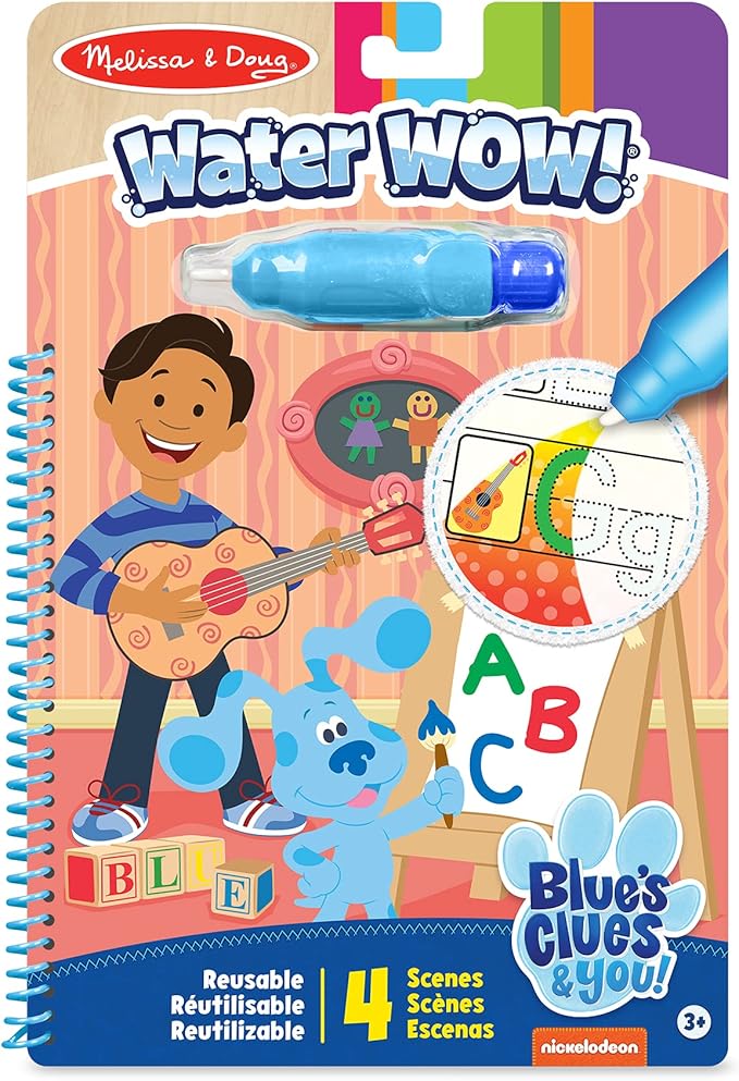 Melissa & Doug Blues Clues & You! Water Wow! Alphabet Water Reveal Travel Activity Pad