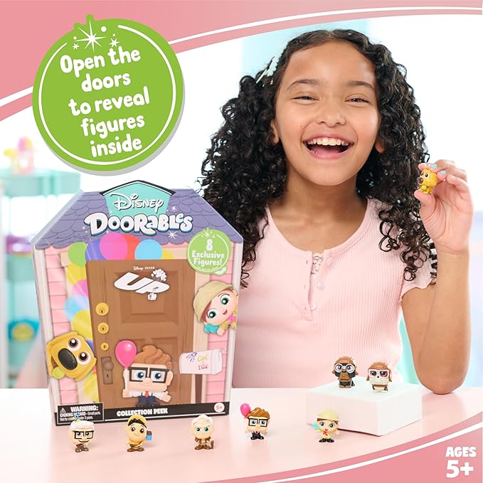 Disney Doorables UP Collector Pack, Collectible Blind Bag Figures, Kids Toys for Ages 5 Up, Amazon Exclusive