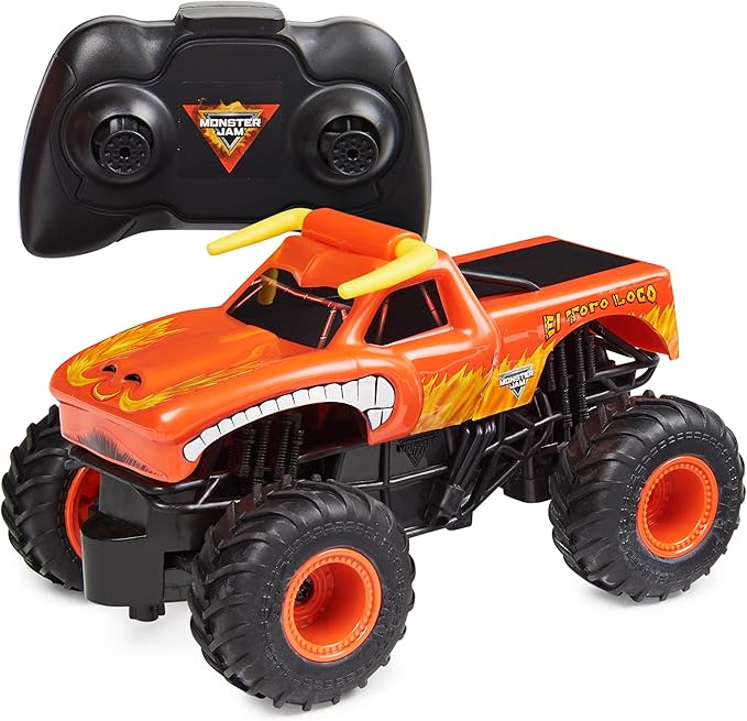 Monster Jam, Official El Toro Loco Remote Control Monster Truck for Boys and Girls, 1:24 Scale, 2.4 GHz, Kids Toys for Ages 4-6+