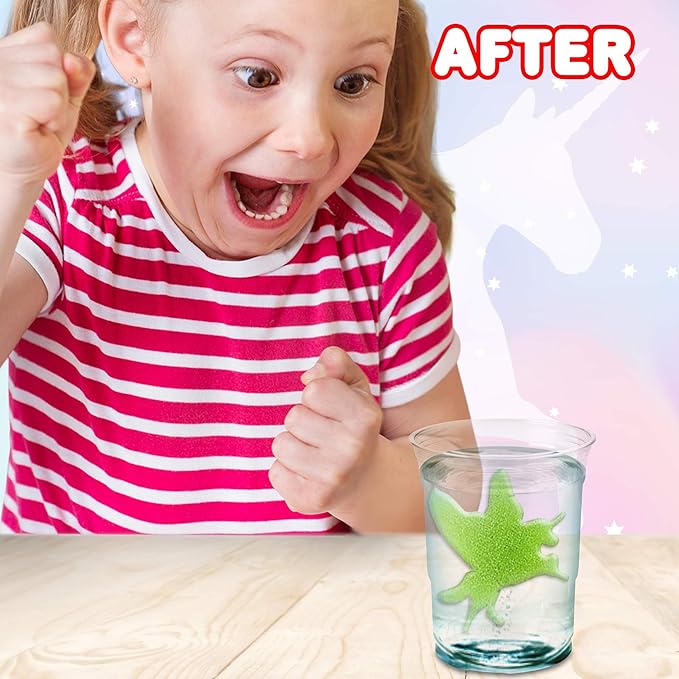 ArtCreativity Magic Growing Unicorn Capsules - Grow in Water - 2 Packs with 12 Expanding Animals Capsules Each - Cute Color Variety - Kids’ Birthday Party Favors, Contest Prize or Gift Idea