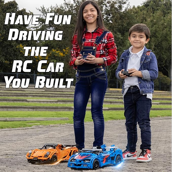 WISEPLAY STEM Kits for Kids Age 8-10 - 421 pcs RC Car Kits to Build - Stem Projects for Kids Ages 8-12 - STEM Building Toys for Boys Age 8-12 - Engineering Toys for Kids 8-10 - Build Your Own RC Car