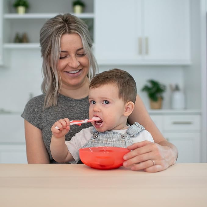 Dr. Brown's Soft-Tip Toddler Spoons with Long Handle for Baby-Led Weaning, BPA Free (Pack of 6)