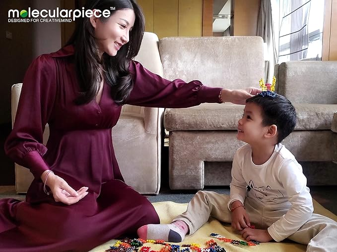 Designer Mix (90 pcs) Rainbow Colors Eco-Friendly Freeplay 4D STEM Educational Building Toy for Creative Kids | Build Your Own Bonsai Bee Snail Garden | Birthday Gift for Boy for Girl