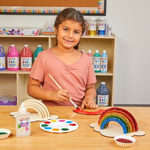 Colorations Decorate Your Own Wooden Rainbow, Set of 6