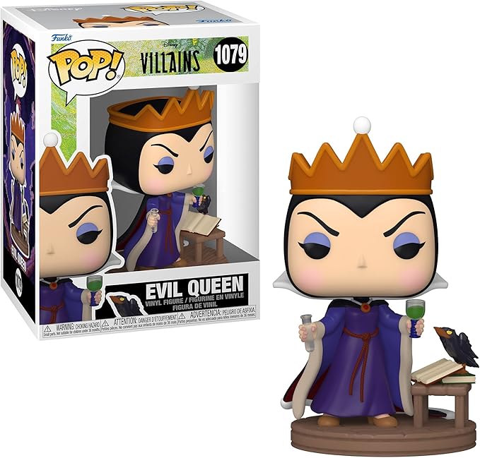 Funko POP! Disney: Villains Collectors Set - 4 Figure Set: Ursula on Throne (Deluxe), Doctor Facilier, Maleficent, & Evil Queen Grimhilde