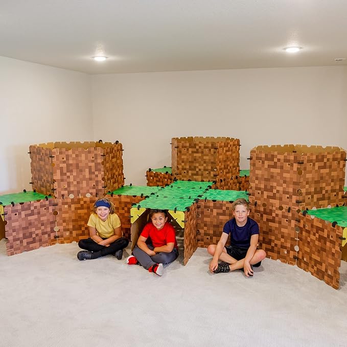 Minecraft Explorer Kit - Build Minecraft in The Real World - Endless Play for Ages 8 and Up - Build Forts, Mazes, Tunnels, and More - Durable, Reusable, and Made in USA (3 Pack)