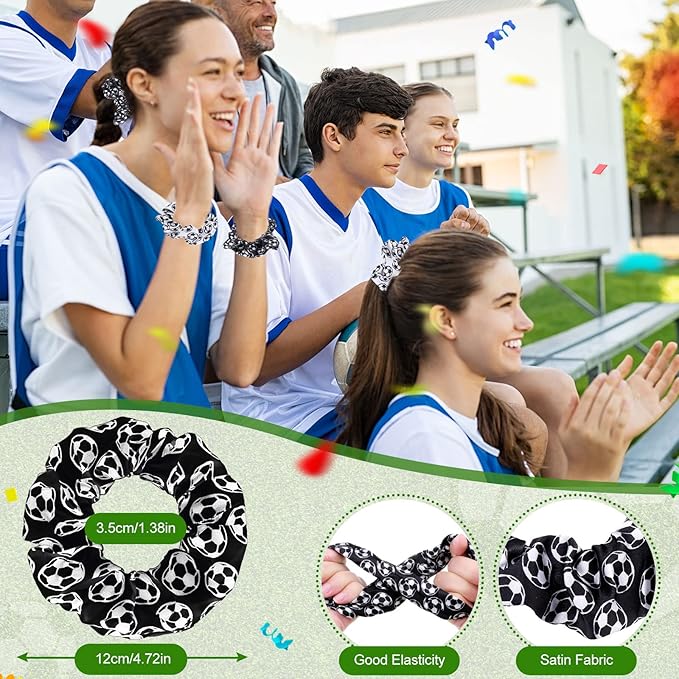 86 Pcs Soccer Party Favors, 50 Sheets Soccer Stickers, 12 Sports Stress Ball, Mini Foam Soccer Ball, 12 Soccer Charm Bracelets, 12 Soccer Scrunchie Soccer Gifts for Soccer Birthday Party Supplies