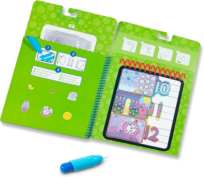 Melissa & Doug Blues Clues & You! Water Wow!! Counting Water Reveal Travel Book | Activity Pad | 3+ | Gift for Boy or Girl
