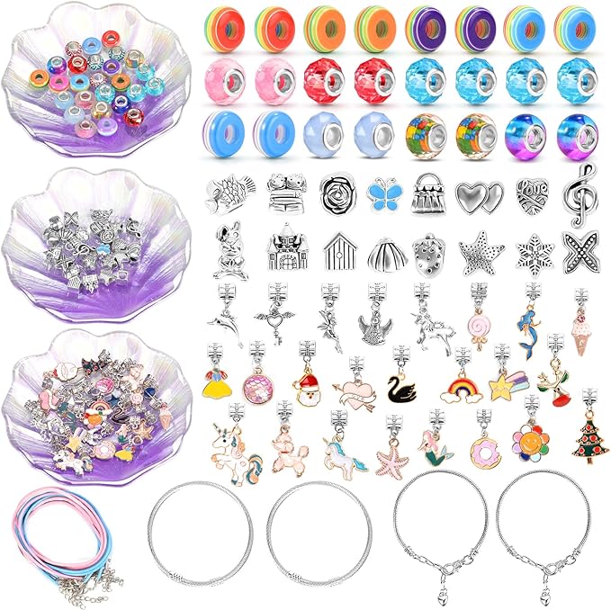 ZOOI Bracelet Making Kit for Girls, Girls Toys Age 6-8, Arts and Crafts for Kids Girls Ages 8-12, Gifts for 10 Year Old Girl, Jewelry Making Kit, Gifts for Teen Girls, Gifts for Girls Age 8-10
