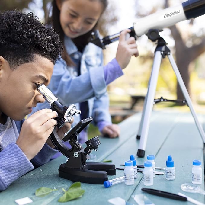 Educational Insights GeoSafari Telescope & Microscope Set, 2-in-1 Set, STEM Learning, Ages 8+