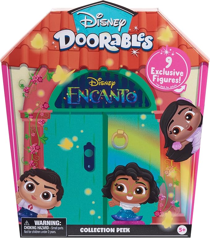 Disney Doorables Encanto Collection Peek, 9 Collectible Figurines in a Casa Madrigal-Themed Box, Kids Toys for Ages 5 Up by Just Play