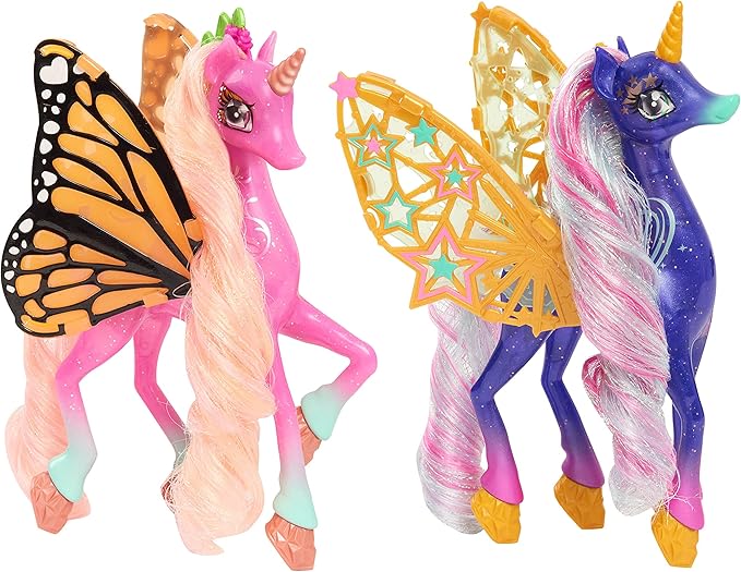 Shimmercorns Sparkle Makeover Shimmercorn, Fern, Unicorn, Girls Activity Set, 11 Pieces, Kids Toys for Ages 3 Up by Just Play