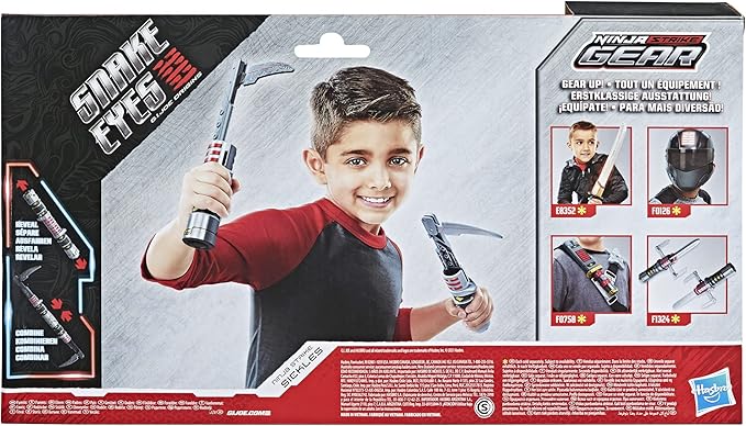 Snake Eyes: G.I. Joe Origins Ninja Strike Gear Ninja Strike Sickles with Snap Attack Action Feature, Roleplay Toys for Kids Ages 5 and Up