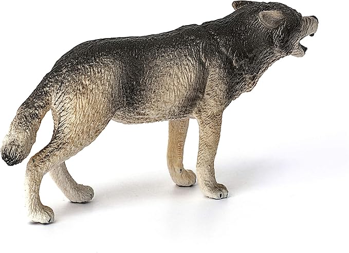 Schleich Wild Life Realistic Prowling Gray Wolf Figurine - Durable North American Forest Animal Figure for Kids, Perfect Toy for Fun and Imaginative Adventures, Gift for Boys and Girls Ages 3+