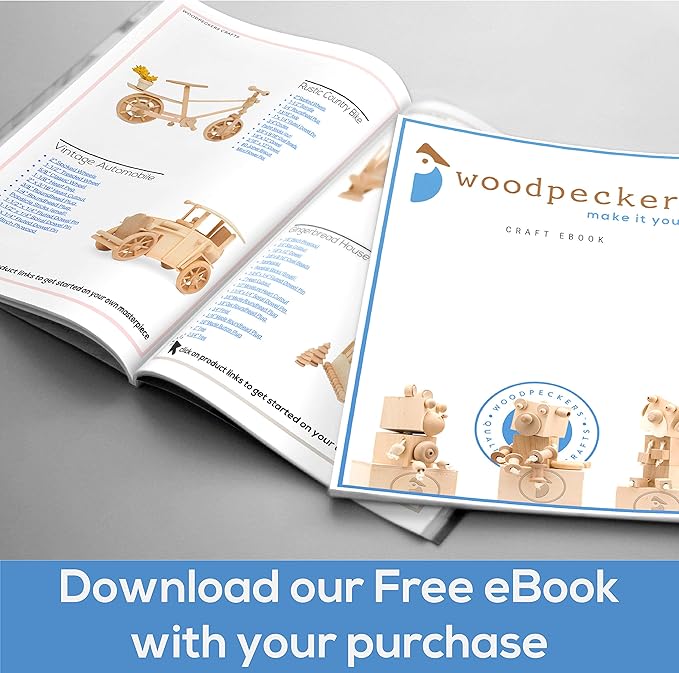 Wooden Peg Dolls 3-½", 250 Mom & 250 Dad Set, Unfinished Birch Wooden Figures for People Crafts, Kids, & Wedding Cake Toppers, by Woodpeckers