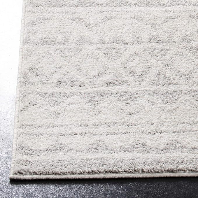SAFAVIEH Adirondack Collection Runner Rug - 2'6" x 8', Ivory & Grey, Moroccan Boho Distressed Design, Non-Shedding & Easy Care, Ideal for High Traffic Areas in Living Room, Bedroom (ADR119B)
