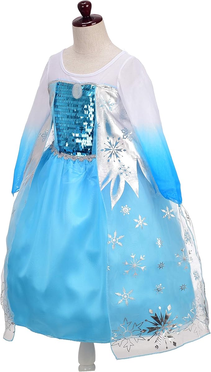 Dressy Daisy Toddler Little Girls' Ice Princess Dress Costume Birthday Halloween Christmas Fancy Party Dresses