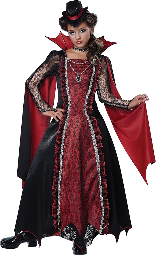 California Costumes Girls Victorian Vampira Costume X-Large