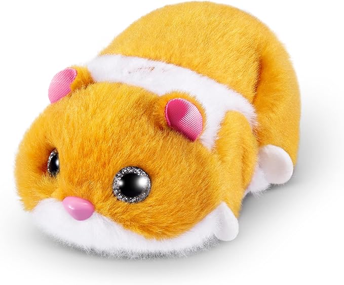 Pets Alive Hamstermania (Orange) by ZURU Hamster, Electronic Pet, 20+ Sounds Interactive, Hamster Ball Toy for Girls and Children