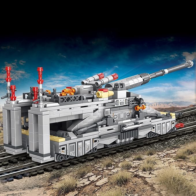 Military Dora Tank Toy Building Set, Compatible with Lego Military WW2 Classic Amry Building Block, Gift for Military Enthusiasts Kid 6-14 Years Old.