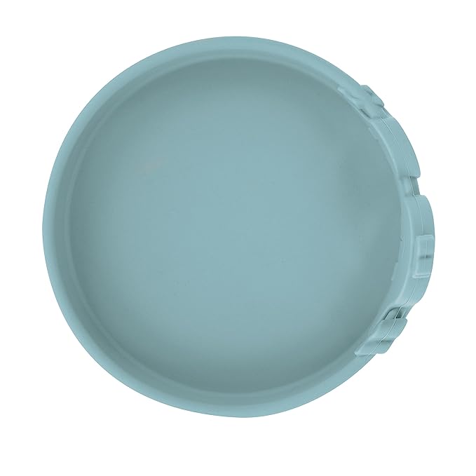 Nuby Animal Friend Silicone Round Plate - Toddler Plate - 6+ Months - Blue Whale Plate