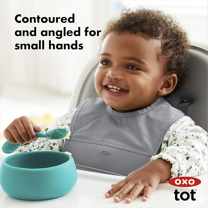 OXO Tot Silicone Spoon Set Teal