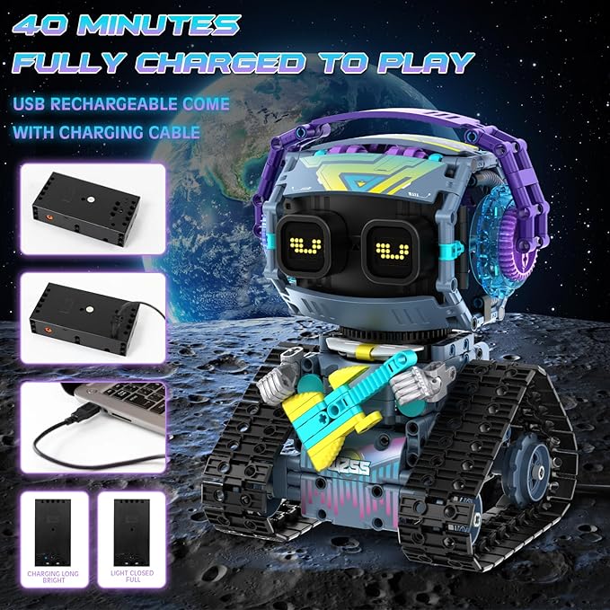 STEM Robot Building Kit for Kids 6-14,3in1 Remote & APP Controlled STEM Rock Robot/Truck/Road Roller Robot Building Toys for Kid,433 Pcs Building Blocks Set Birthday Xmas Gift Ideas for Boys Girls