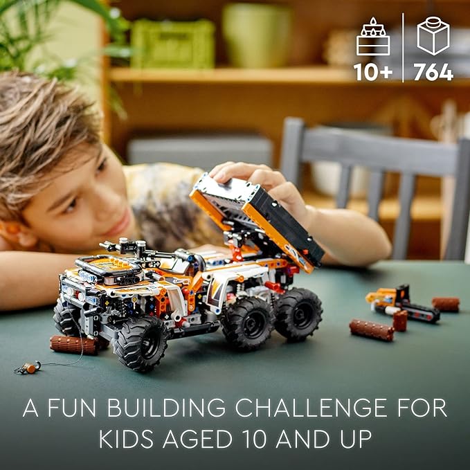 LEGO Technic All-Terrain Vehicle 42139, 6-Wheeled Off Roader Model Truck Toy, ATV Construction Set, Birthday Gift Idea for Kids, Boys and Girls