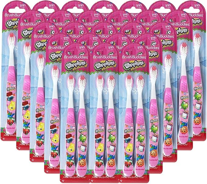Brush Buddies 2 Piece Shopkins Toothbrush