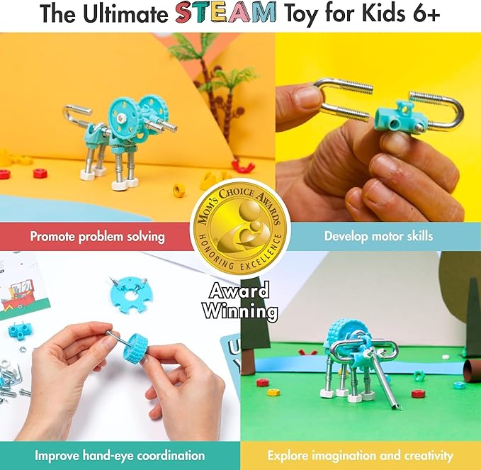 Stem Building Toys, Educational Build Your Own Elephant Robot Toy for Kids Age 6 7 8 9+ Year Old Boys and Girls, Animal Stem Toys Engineering Kit, Construction Toys Steam Gift