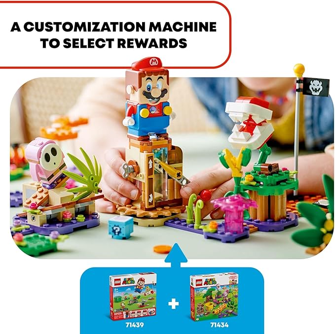 LEGO Super Mario Soda Jungle Maker Set, Customizable Nintendo Birthday Gift, Mario Playset for Kids, Pink Shy Guy and a Wiggler, Jungle Toys for Boys, Girls and Any Gamers Ages 7 and Up, 71434