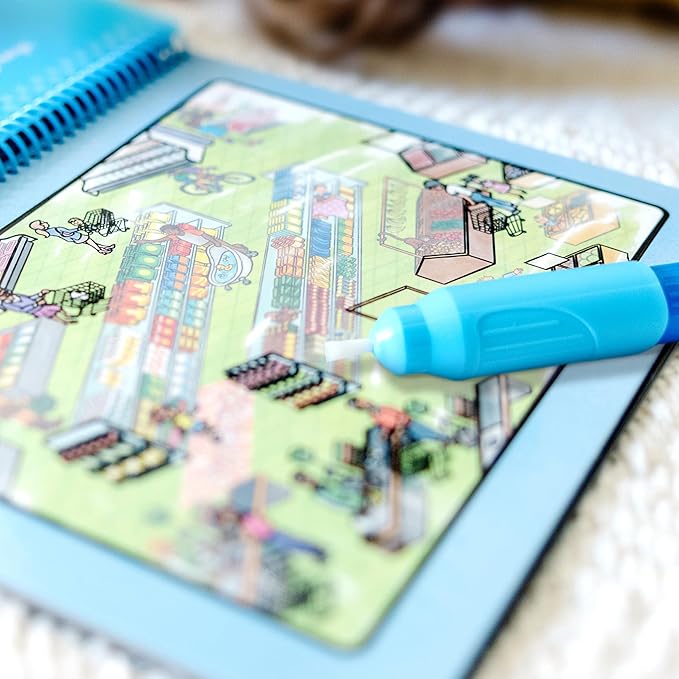 Melissa & Doug On the Go Water Wow! Reusable Water-Reveal Deluxe Activity Pad – Around Town