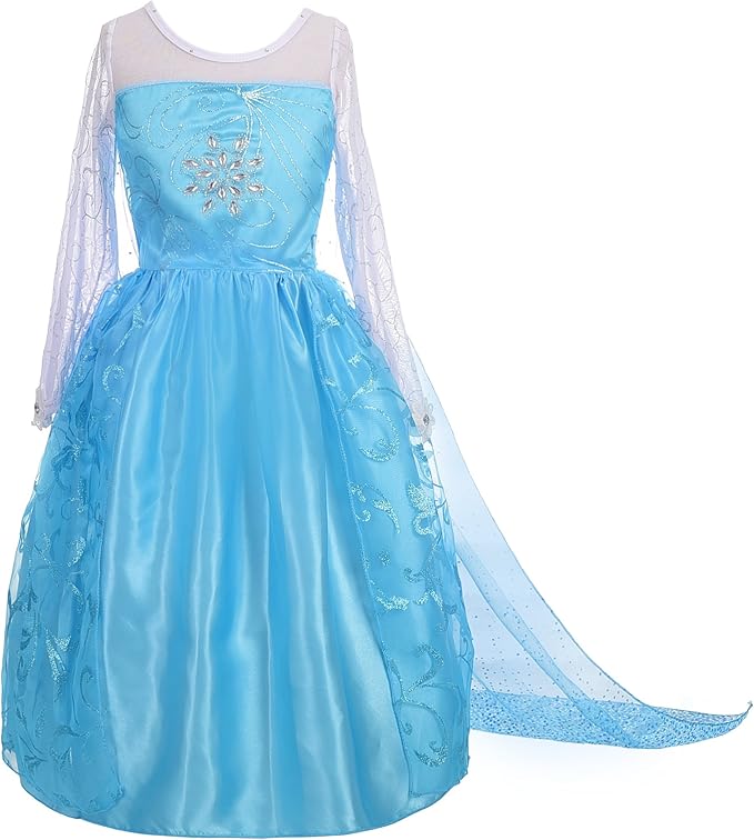 Dressy Daisy Toddler Little Girls' Ice Princess Dress Costume Birthday Halloween Christmas Fancy Party Dresses