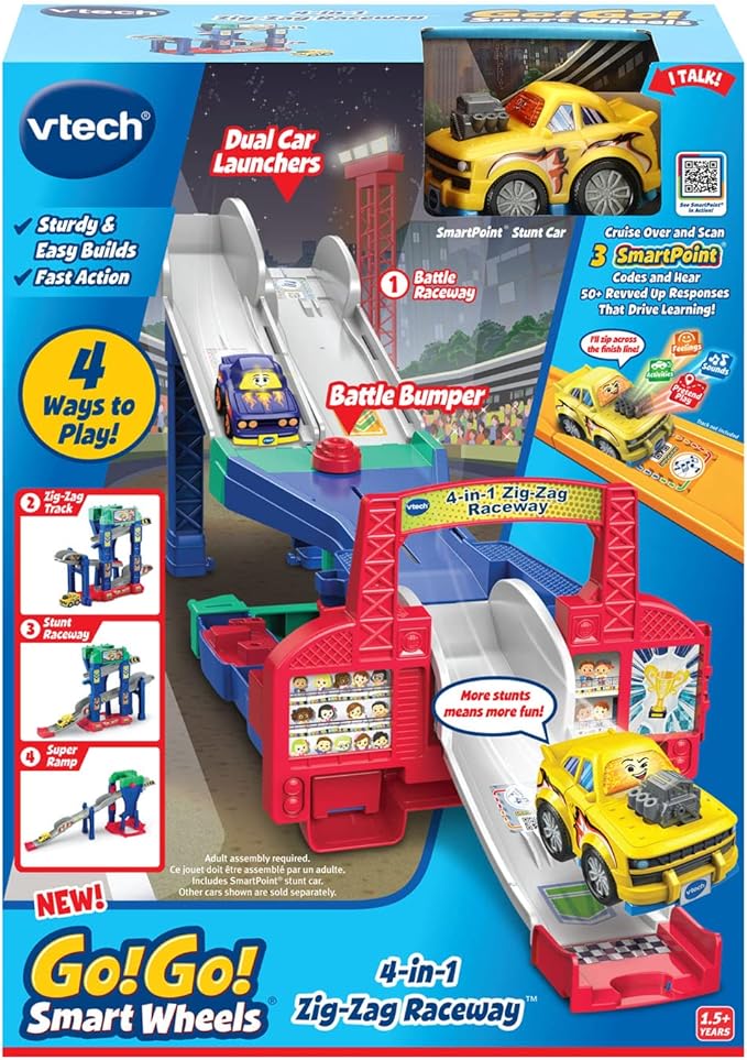 VTech Go! Go! Smart Wheels 4-in-1 Zig-Zag Raceway