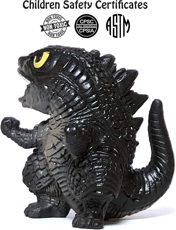 EZFun Set of 6 Godzilla Toys Movable Joint Birthday Kids 2020 Action Figures Destoroyah Gigan MUTO Mothra Chibi King of The Monsters Pack Plastic Mini Dinosaur Movie Playsets Cake Toppers Package