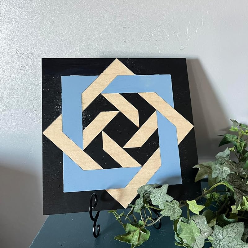 Infinity Unfinished Barn Quilt Square Wooden Sign Craft Kit to Paint, Country Decor Canvas Quilts Blocks Painting Crafts for Adults AVTRBoutique (18 inches, Slip Knot)