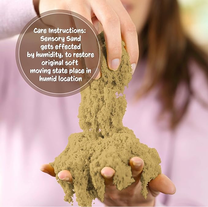 Sensory Sand Bulk Refill 5 Pounds of Brown Sensory Play Sand for Boys and Girls