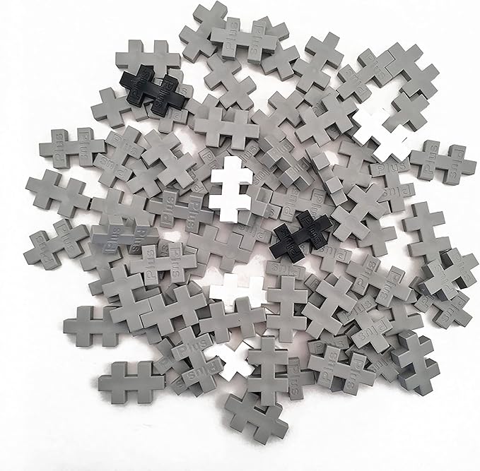 Plus Plus 3D Animal Figure Building Block Set, 70 Mini Interlocking Puzzle Pieces, Fun Stem Toys for Kids - Elephant Maker Tube