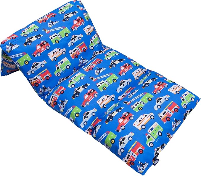 Wildkin Kids Floor Lounger: Ideal for Boys and Girls, Travel-Friendly, Perfect for Sleepovers - Pillow Lounger for Kids, Requires Standard Size Pillows Not Included (Heroes)