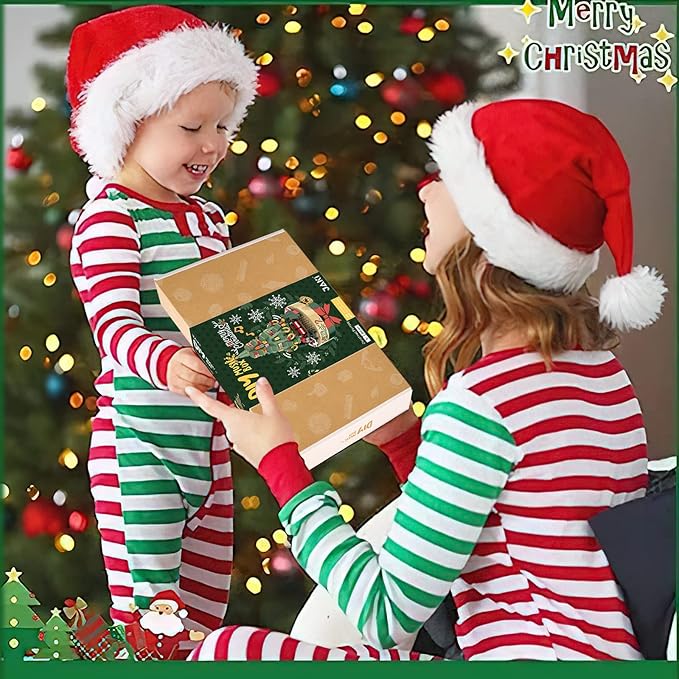 Christmas Tree Music Box Building Blocks - DIY Xmas Building Kit (360 Components)