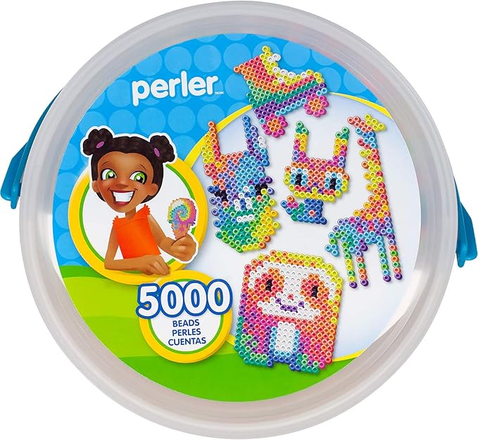 Perler Tie Dye Colors Beads Bucket Kit, 5000pcs