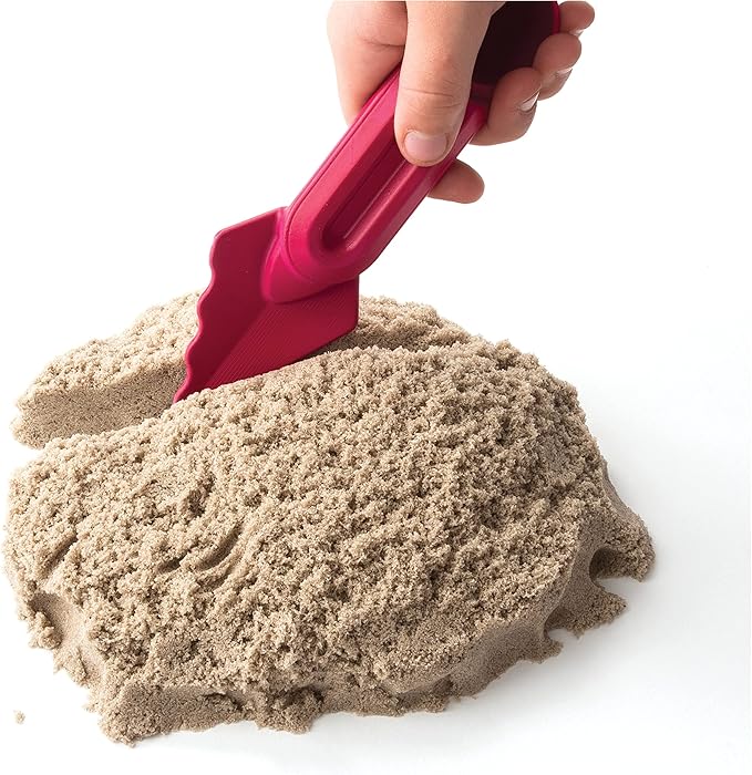 Kinetic Sand, Folding Sand Box with 2lbs of Kinetic Sand, Includes Molds and Tools, Play Sand Sensory Toys for Kids Ages 3 and up