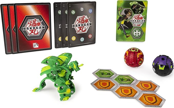 Bakugan Starter Pack 3-Pack, Dragonoid Ultra, Armored Alliance Collectible Action Figures